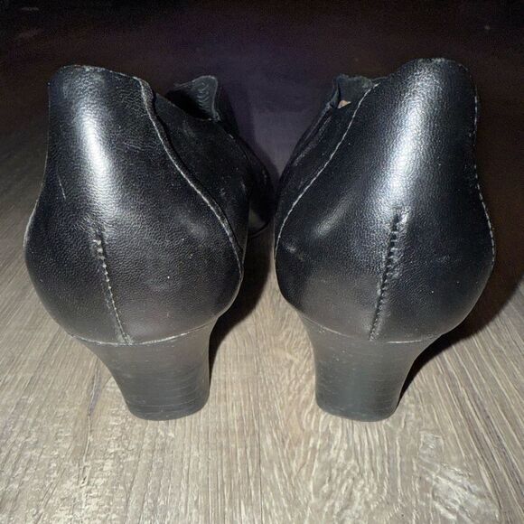 Aravon by New Balance Slip On Casual Block Heel Womens Size 9D Black NWOB - Picture 2 of 11